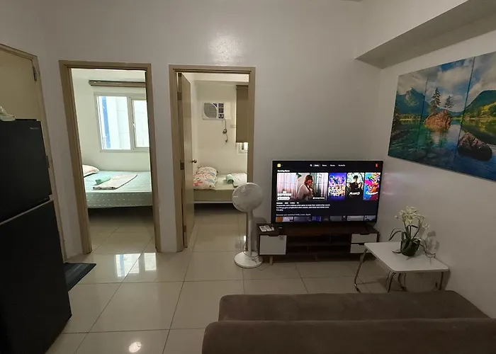 2 Bedroom Staycation At Jazz Residences Makati And Paid Private Parking *